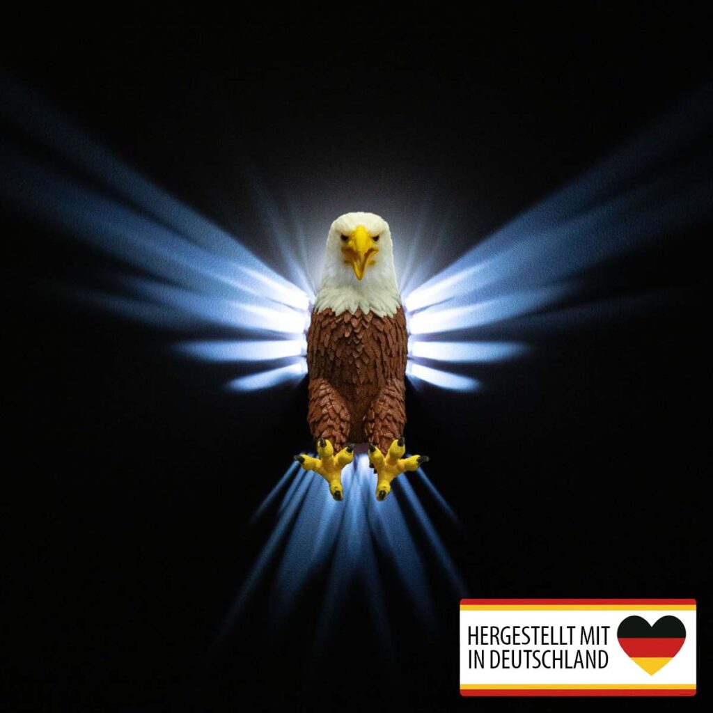 Wandlampe „Adler mit Farbe“ – 3D-Druck Made in Germany