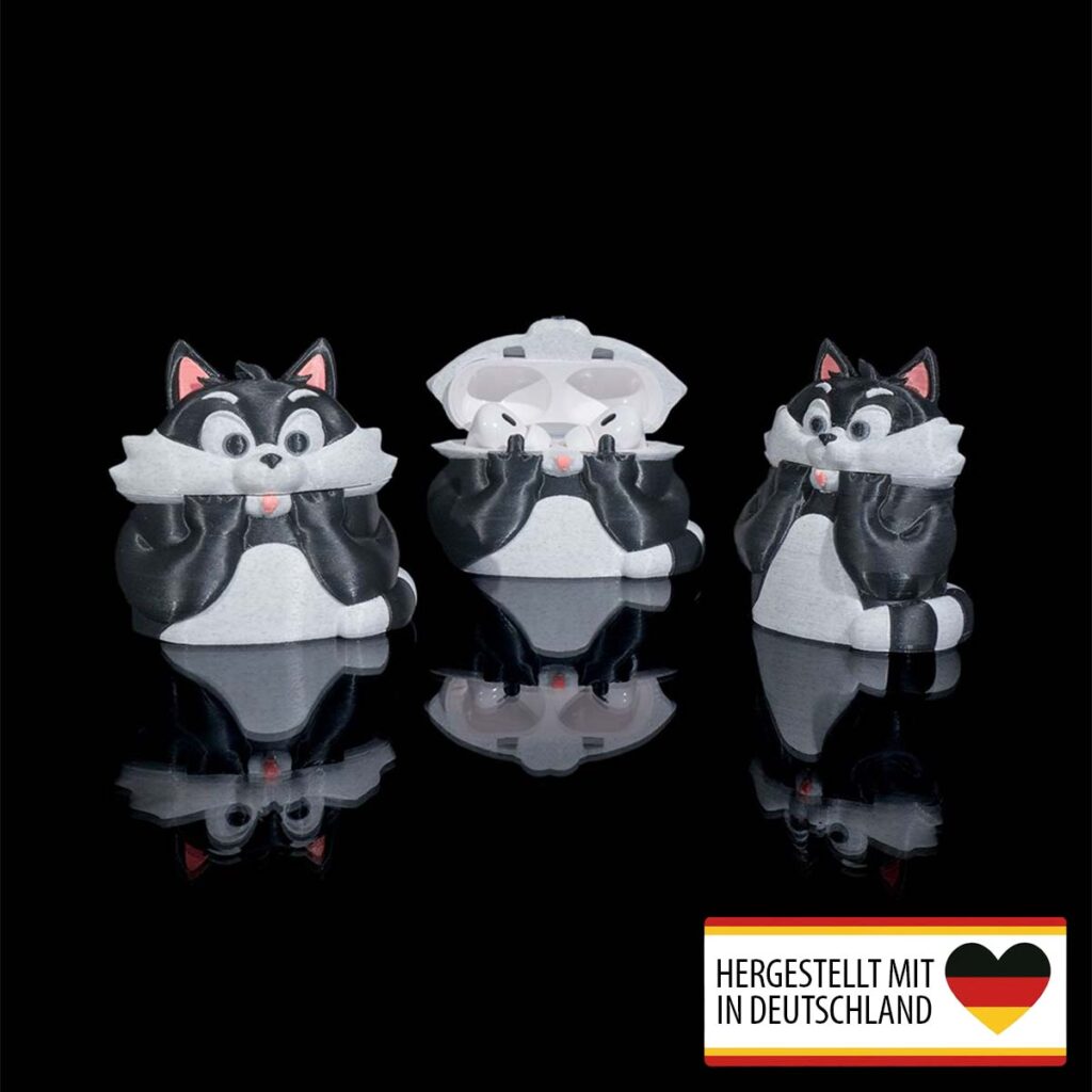 AirPods Case Katze | Lustige 3D-Hülle Made in Germany
