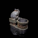 Backflow Räucherkegel Schrein mit Nashorn | 3D-Druck Made in Germany