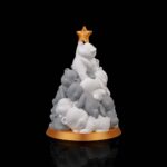 Tischlampe „Bären-Christbaum“ – 3D-Druck Made in Germany | Teelichthalter