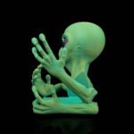 Buchstütze Alien – 3D Druck aus Deutschland