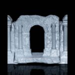 Buchstütze Antike Ruine – 3D-Druck aus Deutschland