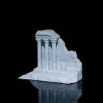 Buchstütze Antike Ruine – 3D-Druck aus Deutschland