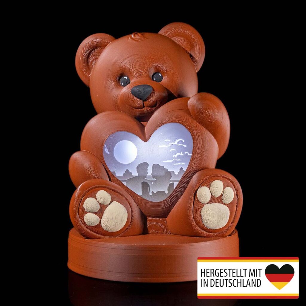 Diorama Bär – herzerwärmende Lichtdeko aus 3D-Druck