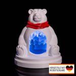 Diorama Eisbär – festliche Weihnachtsdeko aus 3D-Druck