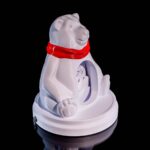 Diorama Eisbär – festliche Weihnachtsdeko aus 3D-Druck