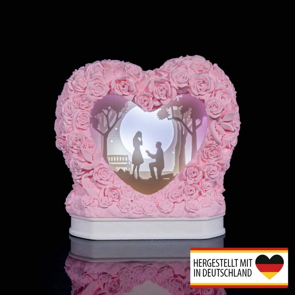 Diorama Herz – romantisches Geschenk aus 3D-Druck