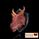 Wanddeko Feuerdrachen Trophäe - Mystische Aura für Dein Zuhause