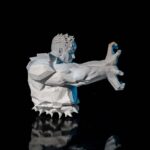 Wandlampe „Feuerball- Feuerkrieger“ – 3D-Druck Made in Germany