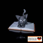 Figur – Katze auf Buch – 3D-Druck in Germany