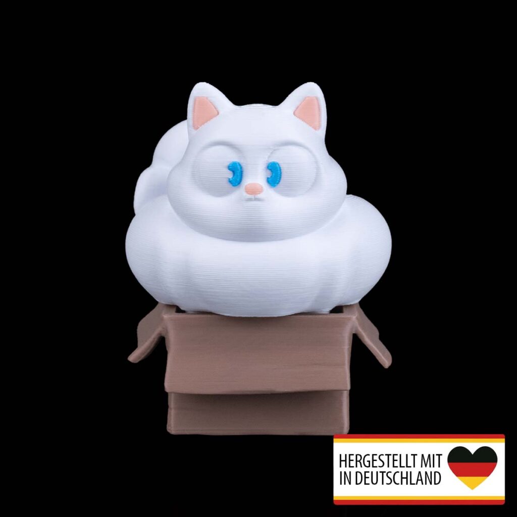 Figur – Katze im Karton – 3D-Druck in Germany