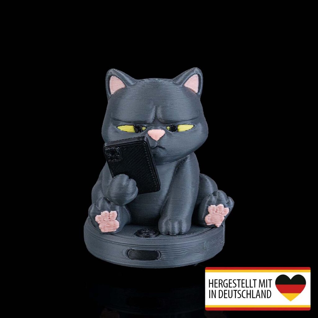 Figur Katze mit Handy – 3D-Druck in Germany