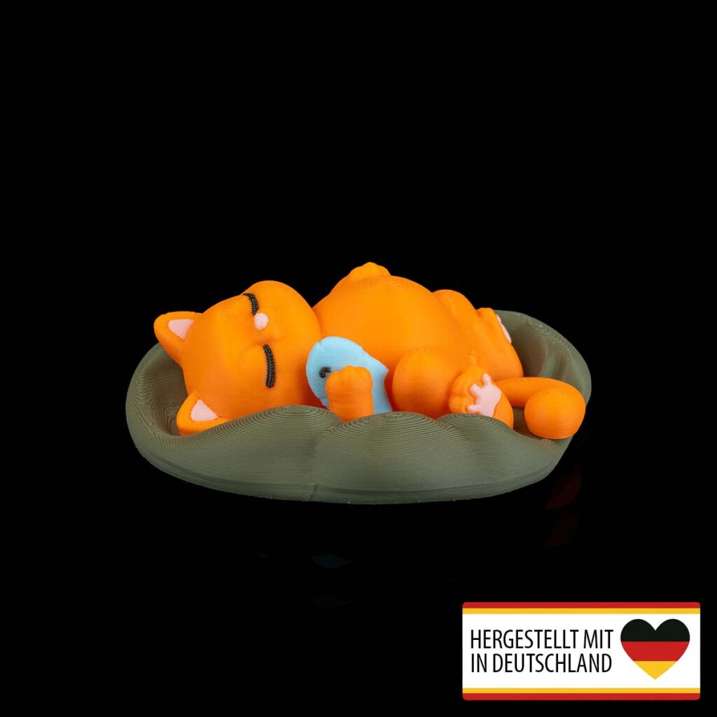 Figur – schlafende Katze – 3D-Druck in Germany