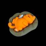 Figur – schlafende Katze – 3D-Druck in Germany