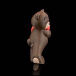 Geschenk Valentinstag deko Figur – Kuschelbär mit Herz – 3D-Druck Made in Germany