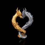 Geschenk Valentinstag Drachen Figur – Drachenliebe – 3D Druck Made in Germany