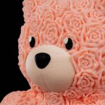 Geschenk Valentinstag Figur – Rosenbär – 3D Druck Made in Germany