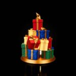 Tischlampe „Geschenke- Baum“ – 3D-Druck Made in Germany | Teelichthalter