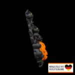 Halloween Türkranz mit Kürbissen & Katzen – 3D-Druck aus Deutschland