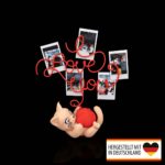 Katzen Geschenk Valentinstag – Katzenliebe „I Love You Wolle“ – 3D Druck made in Germany