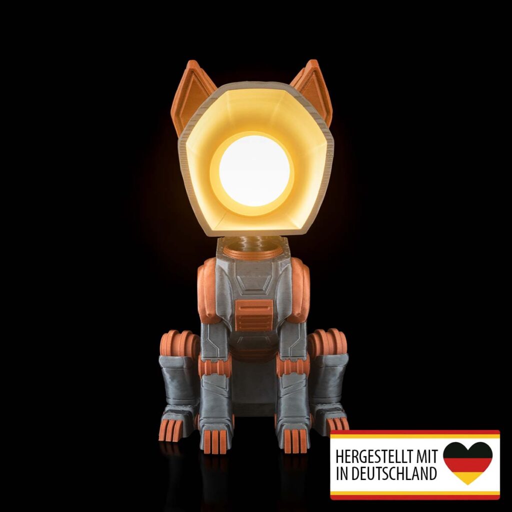 Kinderzimmerlampen Nachtlicht Stehlampe „Mecha Hund“ – 3D-Druck in Germany