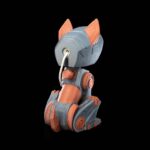 Kinderzimmerlampen Nachtlicht Stehlampe „Mecha Hund“ – 3D-Druck in Germany