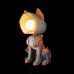 Kinderzimmerlampen Nachtlicht Stehlampe „Mecha Hund“ – 3D-Druck in Germany