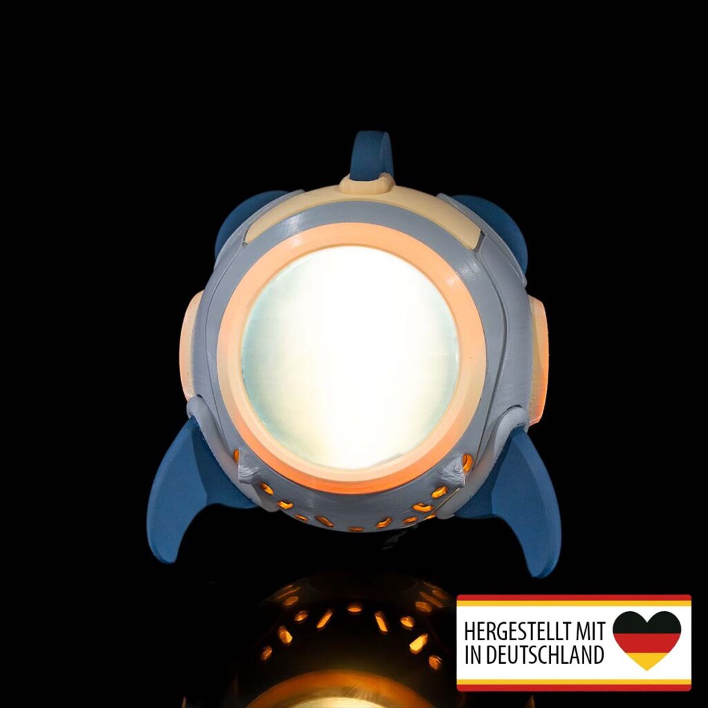 Kinderzimmerlampen Nachtlicht Stehlampe „Raumschiff“ – 3D-Druck in Germany
