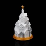 Tischlampe „Weihnachtsdorf-Tannenbaum“ – 3D-Druck Made in Germany | Teelichthalter
