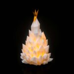 Tischlampe „Kristall Tannenbaum“ – 3D-Druck Made in Germany | Teelichthalter