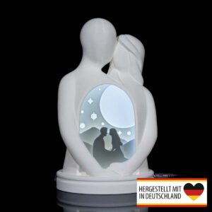 Beleuchtetes Diorama Liebe in edler Frontansicht, 3D-Druck aus Deutschland.