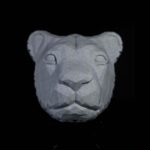 Wandlampe „Löwenkopf“ – 3D-Druck Made in Germany