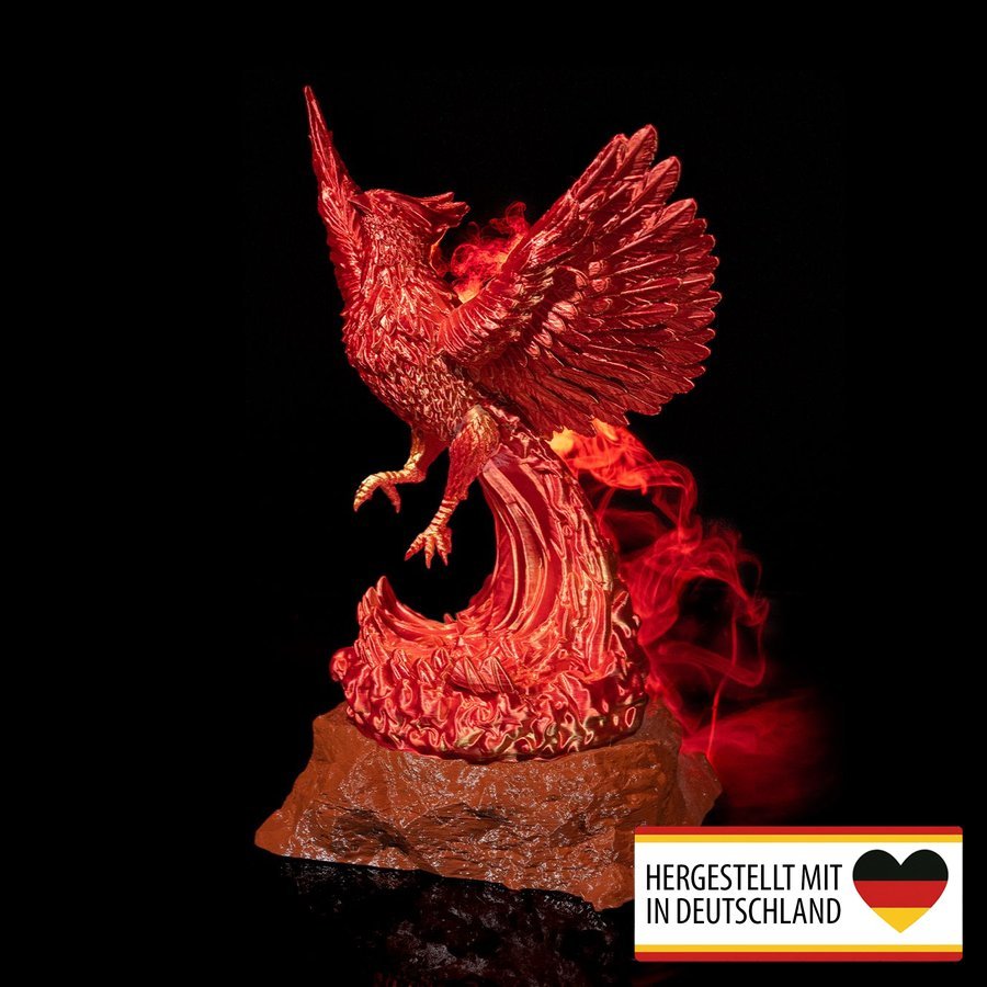 Künstlerischer Luftbefeuchter Phönix für ein angenehmes Raumklima