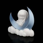 Kinderzimmerlampen Nachtlicht Stehlampe „Mädchen auf dem Mond“ – 3D-Druck in Germany