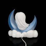 Kinderzimmerlampen Nachtlicht Stehlampe „Mädchen auf dem Mond“ – 3D-Druck in Germany