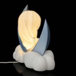 Kinderzimmerlampen Nachtlicht Stehlampe „Mädchen auf dem Mond“ – 3D-Druck in Germany