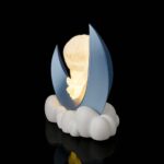 Kinderzimmerlampen Nachtlicht Stehlampe „Mädchen auf dem Mond“ – 3D-Druck in Germany