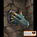 Wanddeko Wasserdrachen Trophäe - Mystischer Blickfang für Dein Zuhause