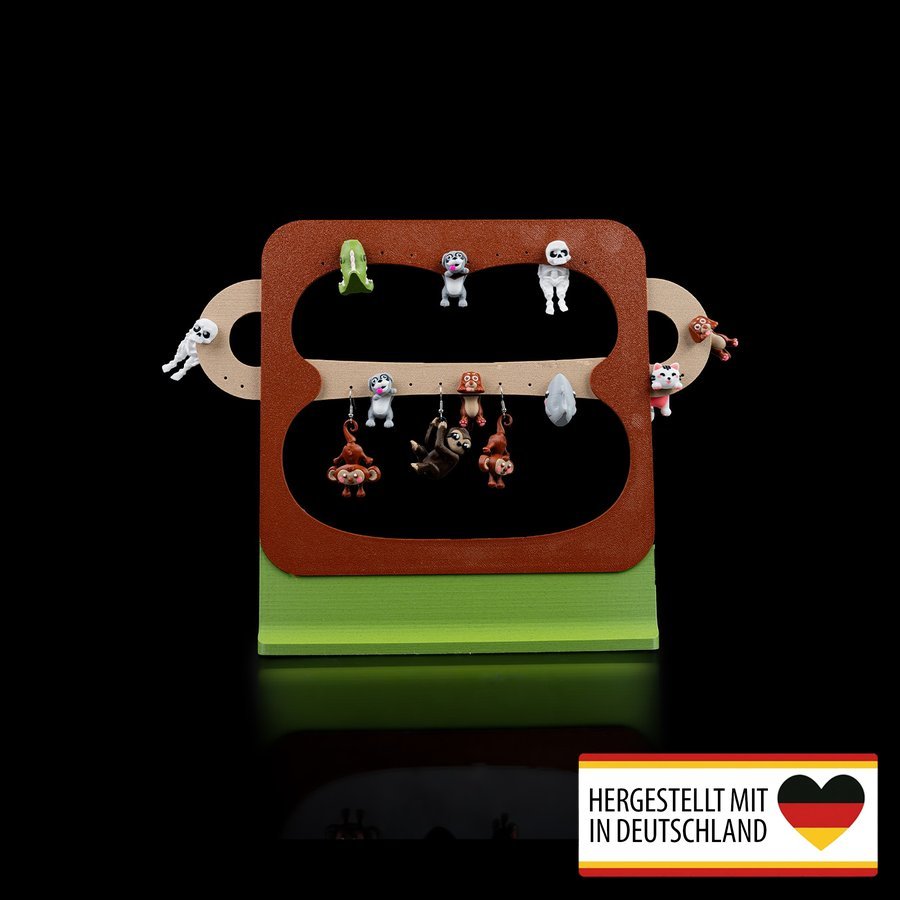 Elegantes Ohrring Display aus nachhaltigem PLA