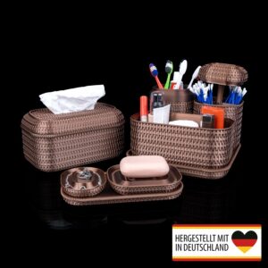 Organizer aus Rattan in stilvoller Optik für Zuhause