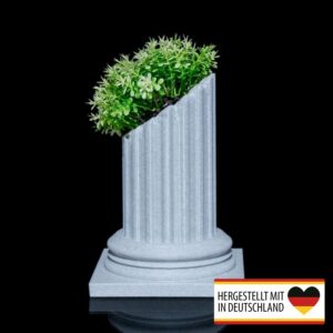 Kreativer Pflanztopf in Ruinenform als dekorativer Hingucker