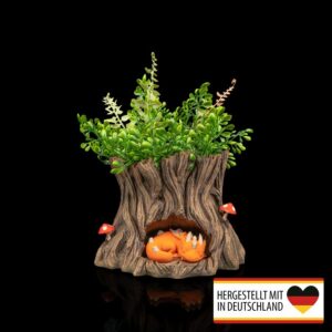 Pflanztopf in Form eines schlafenden Drachens für mystische Gartendekoration