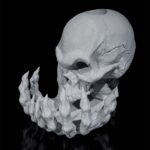 Backflow Räucherkegel Totenkopf | 3D-Druck Made in Germany