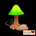 Tischlampe „Pilz mit Ablage“ – 3D-Druck Made in Germany | Pilz Lampe mit Ablage
