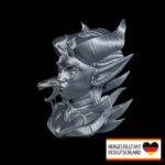 Wandlampe „Dämonin“ – 3D-Druck Made in Germany | LED Teelichthalter