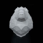 Poly Tischlampe „Löwenkopf“ – 3D-Druck aus Deutschland