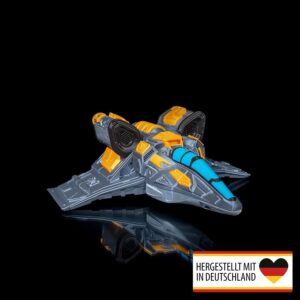 Dekorativer Räucherstäbchenhalter im futuristischen Raumschiff-Design