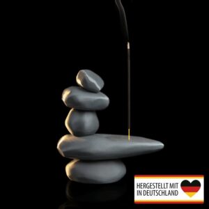 Eleganter Räucherstäbchenhalter in Zen Steindesign für ruhige Atmosphäre