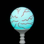 Tischlampe RGB Lampe „Auge“ – 3D-Druck Made in Germany