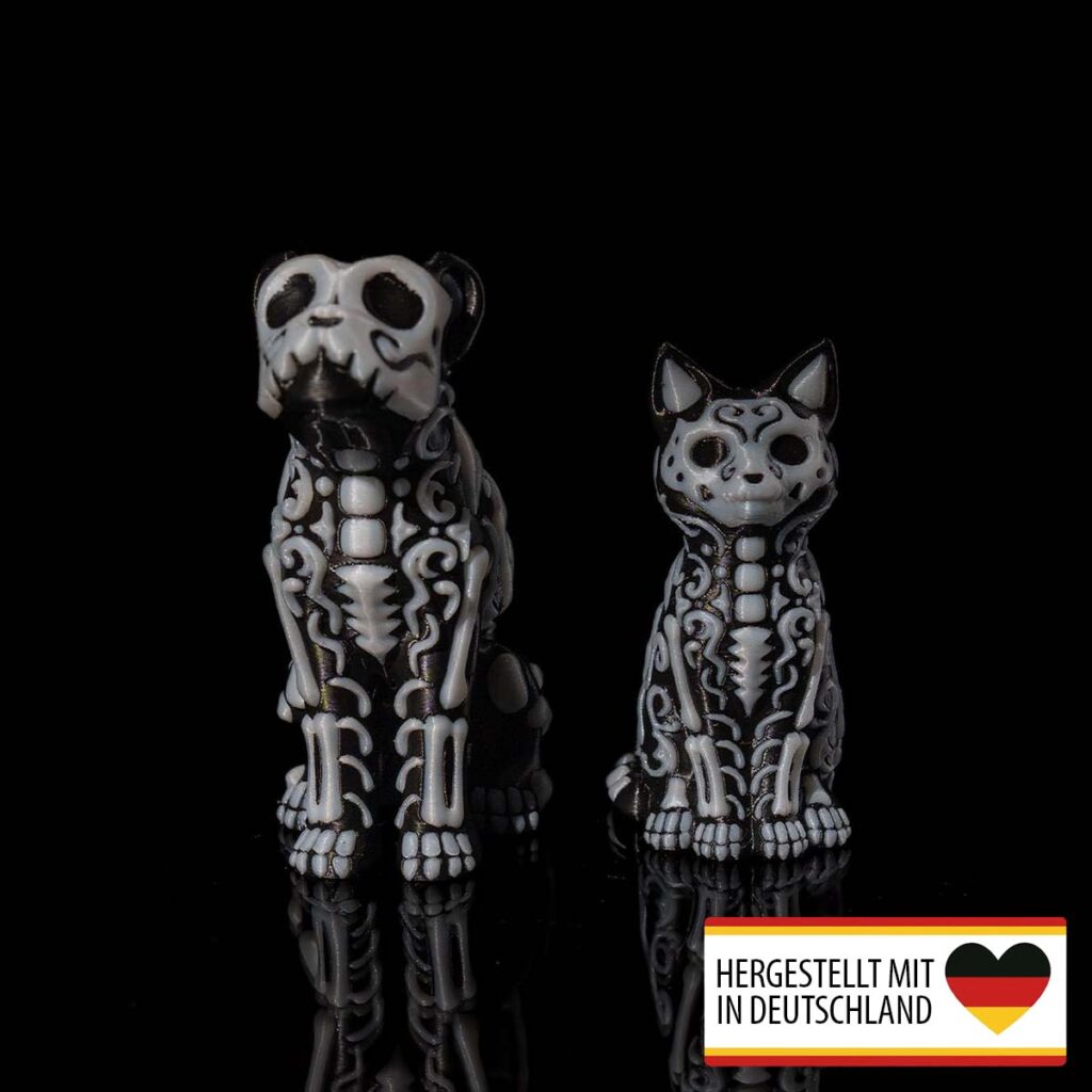Figur Katzen-Skelett & Hunde-Skelett – 3D-Druck in Germany